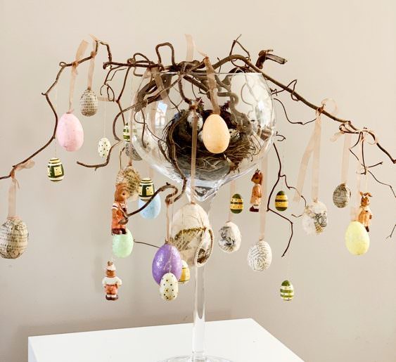 albero di pasqua lavoretto di pasqua, decori di pasqua , amanda deni , rossotibet , uova di pasqua, uova polistirolo, Beatrix Potter