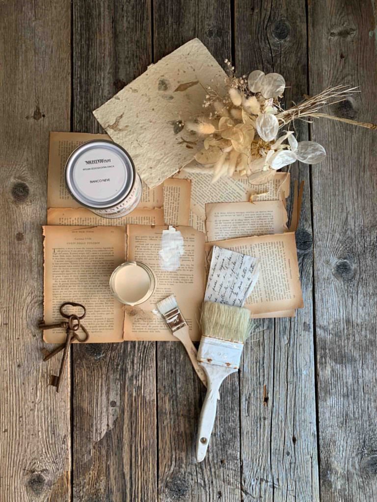 Restyling della vetrina bianca in stile shabby-chic-country, amanda deni, rossotibet, ceranovecento