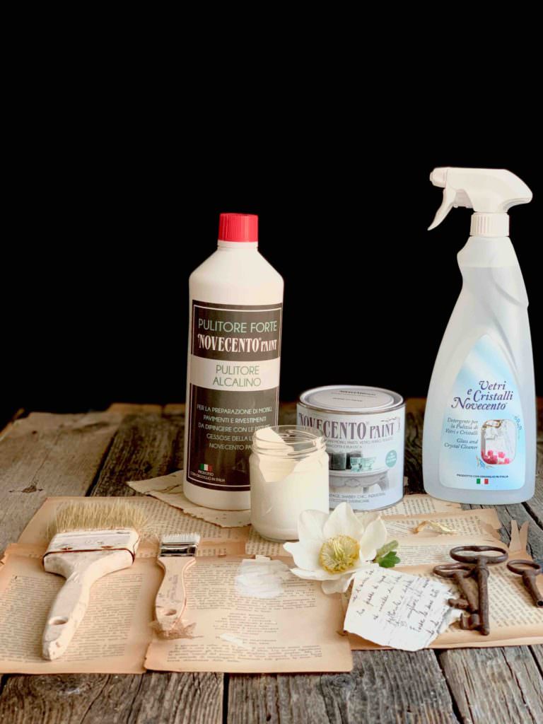 Restyling della vetrina bianca in stile shabby-chic-country, amanda deni, rossotibet, ceranovecento