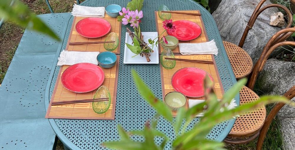 Restauro  arredo giardino in ferro, amanda deni, rosso tibet, restyling, chalk paint , ferromicaceo, novecento paint, novecentopaint, tavolo ferro