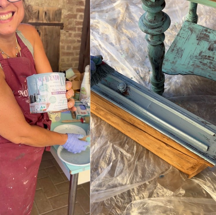 restauro di un vecchio mobile con Novecento Paint , Cera Novecento, cera spray , come usare le chalk paint, pitture gessose, Pulitore alcalino, sgrassatore, come pulire un mobile da restaurare, amanda deni , rosso tibet, miglior restauro, restyling , stile shabby , stile chippy, effetto anticato , antitarlo come darlo